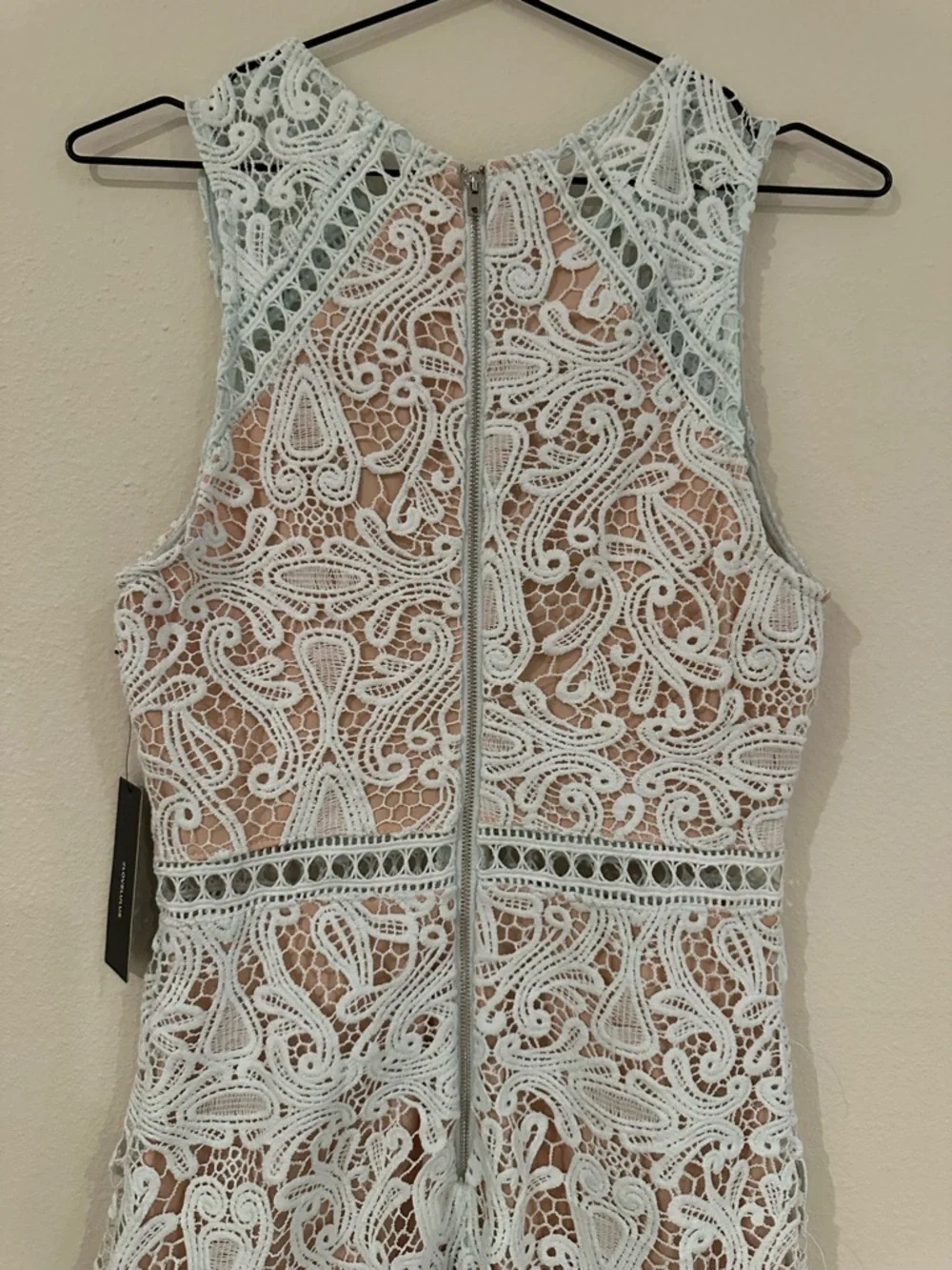 Lulus Lace Sheath Cocktail Dress in Light Blue / Turqoise Size S NWT - Picture 11 of 15
